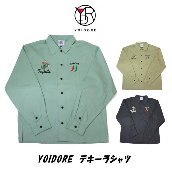 ヨイドレ YOIDORE  テキーラシャツ 815301 40(カーキ) 82(ベージュ) 99(ブ...