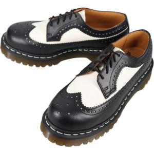 交換・返品 初回時送料無料（沖縄県を除く）ドクターマーチン Dr.Martens 3989 BEX ブローグ シューズ BLACK/WHITE ブラック/ホワイト 10458001 Dr.Martens 交換・返品 初回時送料無料（沖縄県を除く）ドクター