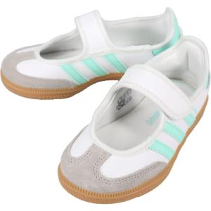 アディダス adidas サンバ ジェーン チャイルド SAMBA JANE C クラウドホワイト/イージーグリーン/ガム JP9540 子供