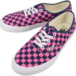 ヴァンズ VANS スニーカー オーセンティック Authentic チェッカーボード ディープインディゴ/ピンク CHECKERBOARD Deep Indigo/Pink VN000EAD1VZ