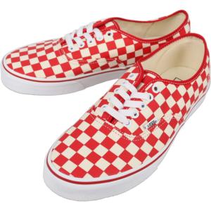 ヴァンズ VANS スニーカー オーセンティック Authentic プライマリーチェック レーシングレッド/ホワイト PRIMARY CHECK RACING RED/WHITE VN000EGAR30
