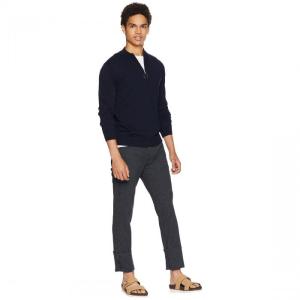 新品送無 1 4 Wool Eleventy 海外モデル メンズ 男性用 長袖 Virgin Wool トップス Zip 海外モデル メンズファッション Sweater Virgin Wool Zip y02navy Wts