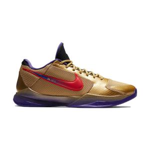 kobe 5 protro white metallic gold black