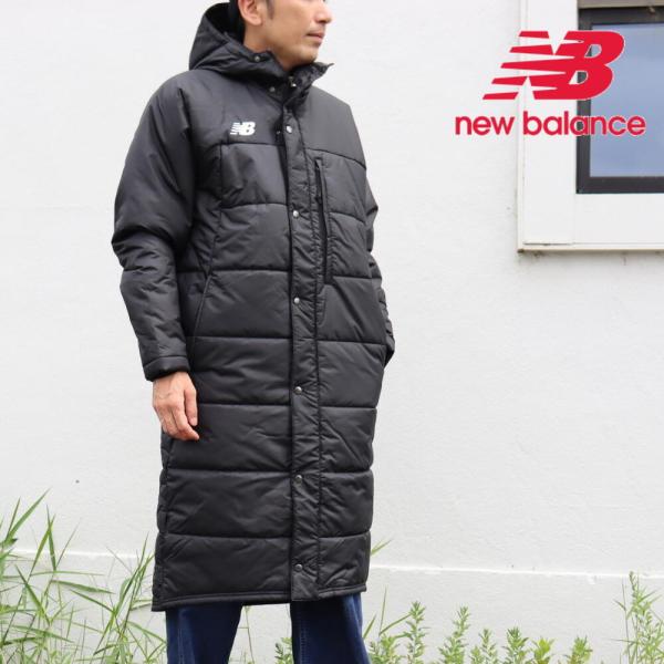 交換送料片道無料 ニューバランス New balance パデットロングコート ブラック JMJF1...