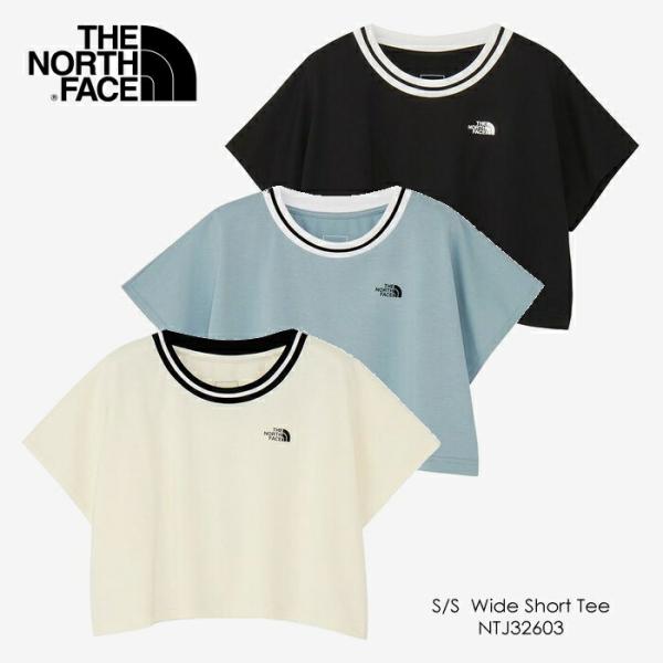 ノースフェイス ショートスリーブワイドショートティー NTJ32603 ブラック ホワイトデューン ...