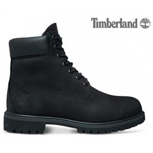 gray and black timberlands
