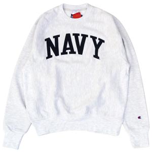 Champion USNA NAVY MIDSHIPMEN CHAMPION ARCH REVERSE WEAVE CREW SWEAT チャンピオン ReverseWeave リバース ウィーブ クルー スエット グレー｜sneeze