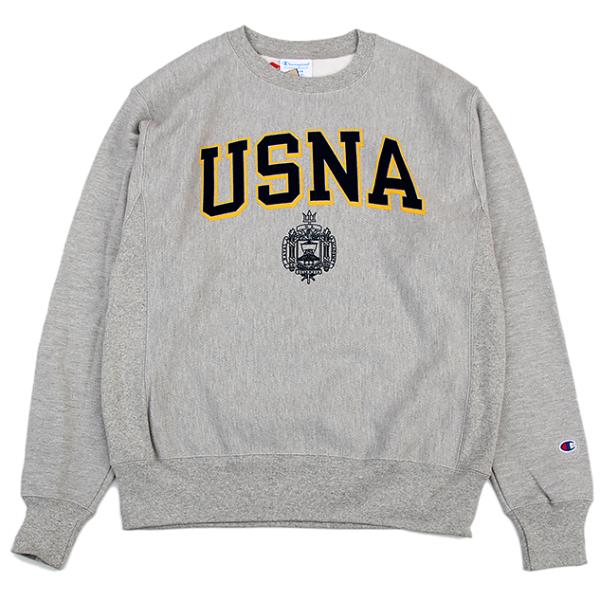 Champion 「USNA ISSUE OFFICIAL PRINT」 R/W CREW SWEA...