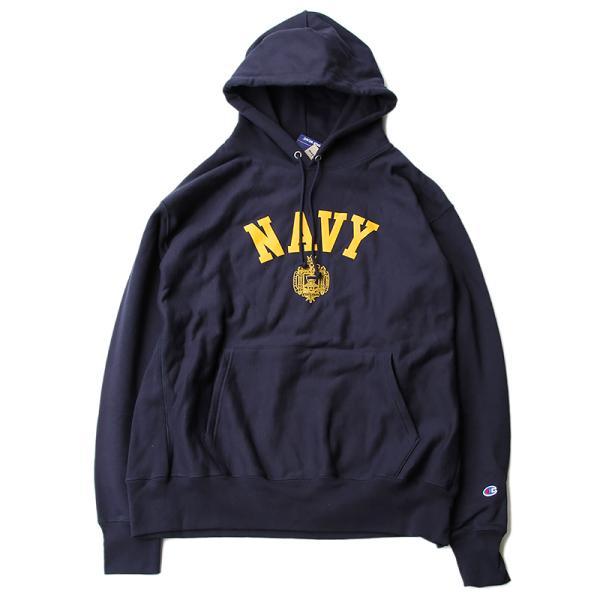 Champion USNA ISSUE OFFICIAL PRINT R/W HOODED SWEA...