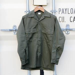 「DEADSTOCK U.S.ARMY UTILITY SHIRT」OG-507 デッドストック アメリカ軍 米軍 実物 新品 ユーティリティー シャツ オリーブ グリーン ミリタリー メンズ｜sneeze