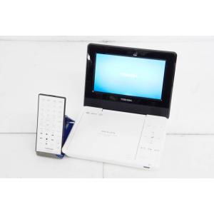 中古 東芝TOSHIBA 7V型LEDワイド液晶 レグザポータブルプレーヤー SD-P710SW ポータブルDVDプレイヤー｜snet-shop