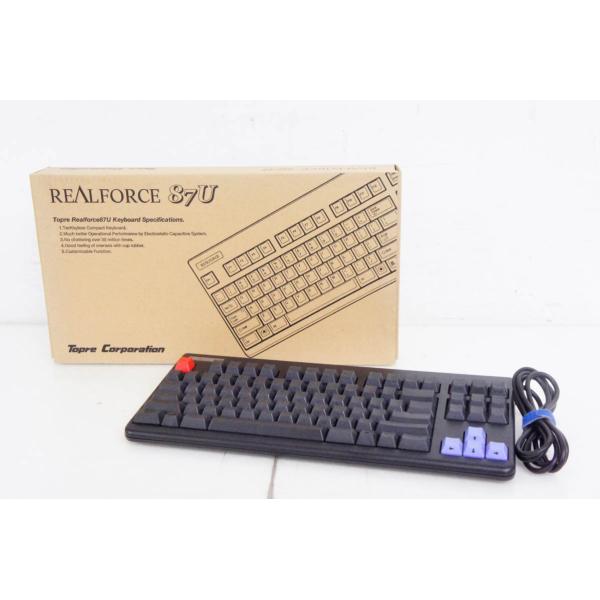 中古 Topre東プレ RealForce リアルフォース 87UB 英語87配列 USB ブラック...