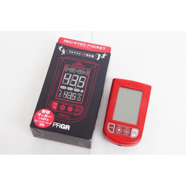 中古 PRGRプロギア マルチスピード測定器 RED EYES POCKET HS-100