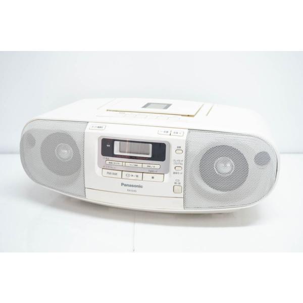 中古 Panasonicパナソニック ポータブルステレオCDシステム RX-D45-W ホワイト オ...