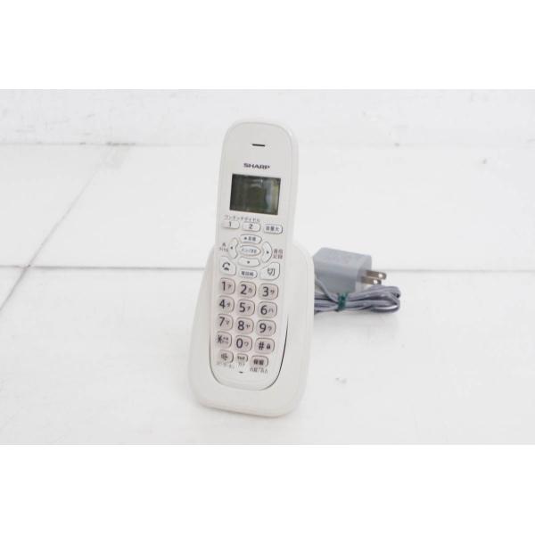 中古 SHARPシャープ コードレス増設子機 JD-KE100-W 電話機/FAXに