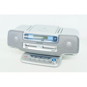 中古 Panasonicパナソニック パーソナルMDシステム CD／MD／カセット／ラジオ MDLP対応 RX-MDX81-S｜snet-shop