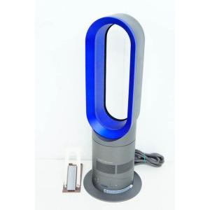 中古 ダイソンDyson Hot+Coolホットアンドクール ファンヒーター エアマルチプライアー AM05IB アイアン/サテンブルー 扇風機