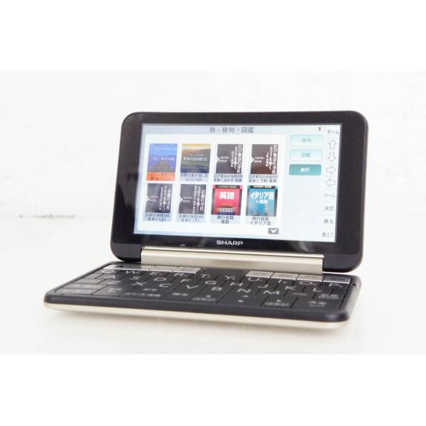 中古 SHARPシャープ カラー電子辞書 Brain ブレーンPW-SR3