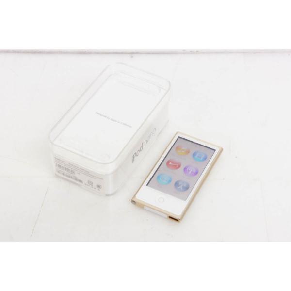 中古 Appleアップル 第7世代 iPod nano 16GB ゴールド MKMX2J