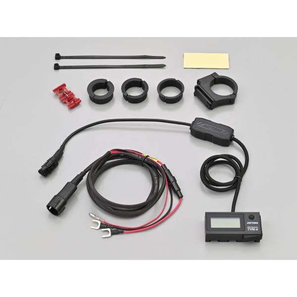 16077 DAYTONA デイトナ デジタル電圧計＆USB電源「e+CHARGER」 Type-A