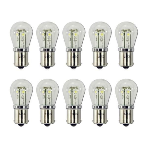 528754-10set ジェットイノウエ LED S-25 電球タイプソケット式バルブ BA15S...