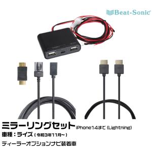 ビートソニック HDC13+UCH3E+HDC2A トヨタ ライズ R03/11- 映像入力アダプター iPhone14まで ミラーリングセット Beat-Sonic｜グリーンテックYahoo!ショッピング店