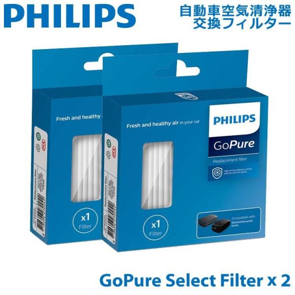 2個セット ヤマトネコポス送料無料　フィリップス PHILIPS 自動車用 車載空気清浄器 GoPu...