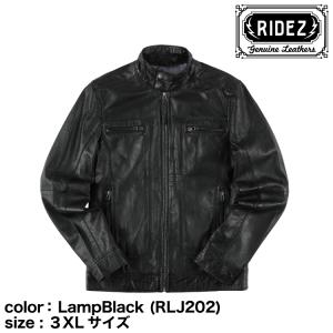 RIDEZ ライズ CLUBS JACKET レザージャケット サイズ：2XL ジャケット