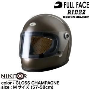 RIDEZ ライズ NIKITOR Retro-One GLOSS CHAMPAGNE /Lサイズ (59-60cm