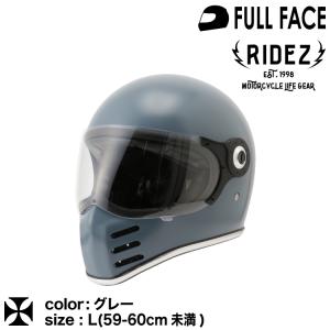 RIDEZ（バイク） ライズ X ヘルメット ブラック Lサイズ（59