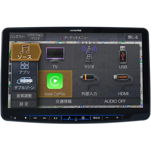【欠品中 次回未定】アルパイン 11インチカーナビ 1DINフローティングビッグX11 XF11NX...