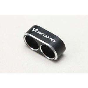 アルミ製12ゲージ用ワイヤーガイド(黒／2穴) ZC-WGB2 RCパーツ RCパーツ