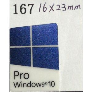 167#  【windows10 pro】エンブレムシール　■16*23mm■ 条件付き送料無料｜snk