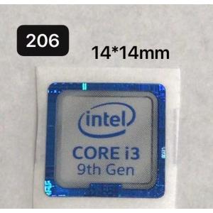 206# 九代目【CORE i3 9th】エンブレムシール　■14*14mm■ 条件付き送料無料