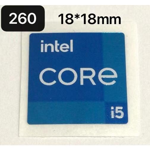 260# 第十一代【intel CORE i5】エンブレムシール　■18*18mm■ 条件付き送料無...