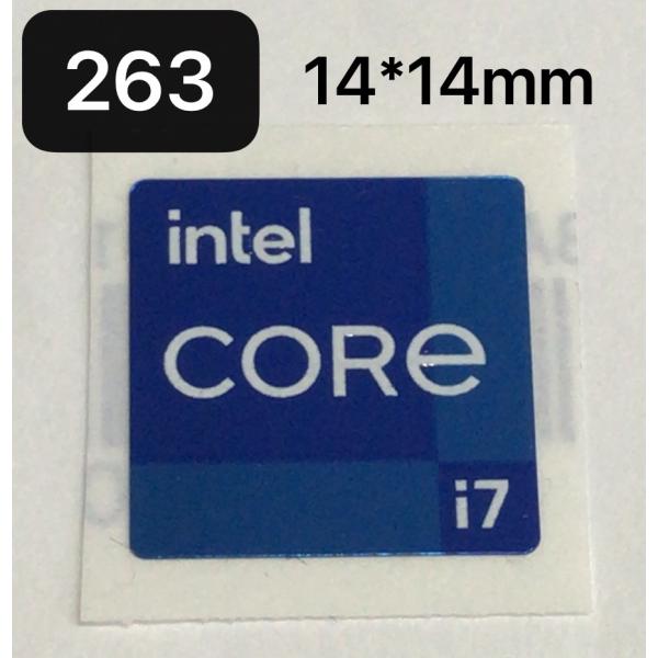 263#  第十一代【intel CORE i7】エンブレムシール　■14*14mm■ 条件付き送料...