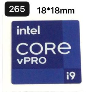 265#  第十一代【intel CORE vPRO i9】エンブレムシール　■18*18mm■ 条件付き送料無料｜snk