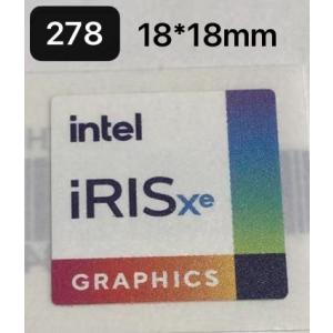 278#  新世代【intel iRIS xe GRAPHICS】エンブレムシール　■18*18mm■ 条件付き送料無料