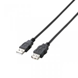 エレコム RoHS指令準拠&環境配慮パッケージ エコUSB延長ケーブル USB2.0 Aオス-Aメスタイプ 0.5m ブラック U2C-JE05BK｜snk