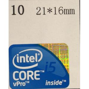 10＃初代【CORE i5vPro】エンブレムシール　☆☆サイズ21mm*16mm☆☆　　