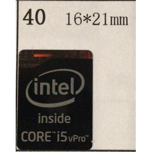 40＃四代【CORE i5vPro黒】エンブレムシール　16*21mm｜snk