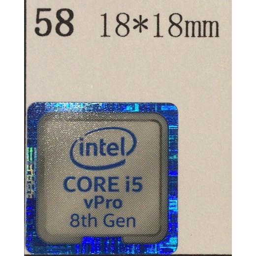 58＃八代【CORE i5vPro　8th　Gen】エンブレムシール　18*18mm