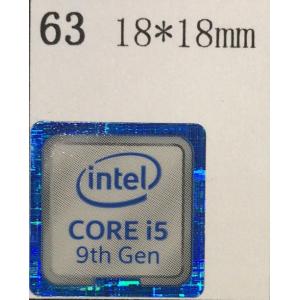 63＃九代【CORE i5　9th　Gen】エンブレムシール　18*18mm