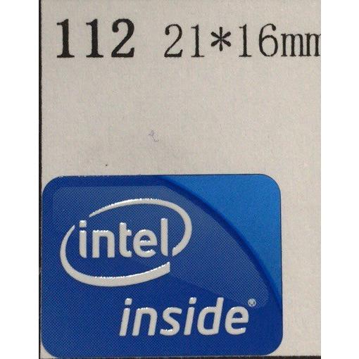 112＃【intel inside】エンブレムシール　21*16mm