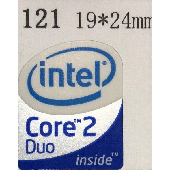 121＃【Core2 Duo】エンブレムシール　19*24mm