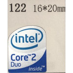 122＃【Core2 Duo】エンブレムシール　16*20mm