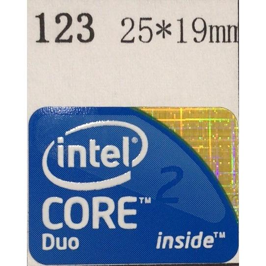 123＃【Core2 Duo】エンブレムシール　25*19mm