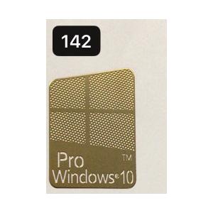142#  【windows10 pro 金 】エンブレムシール　■16*23mm■ 条件付き送料無...