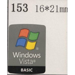 153＃【Windows　Vista　BASIC】エンブレムシール　16*21mm
