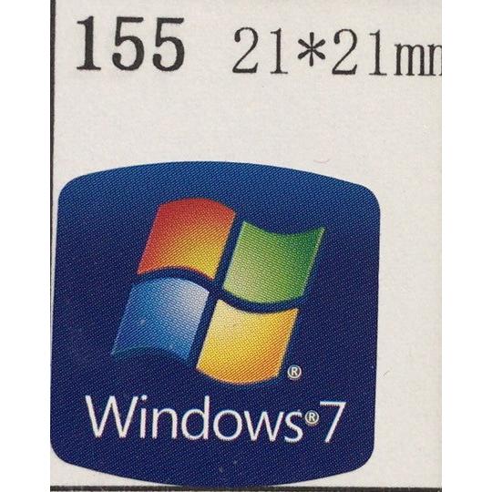 155＃【Windows7】エンブレムシール　21*21mm